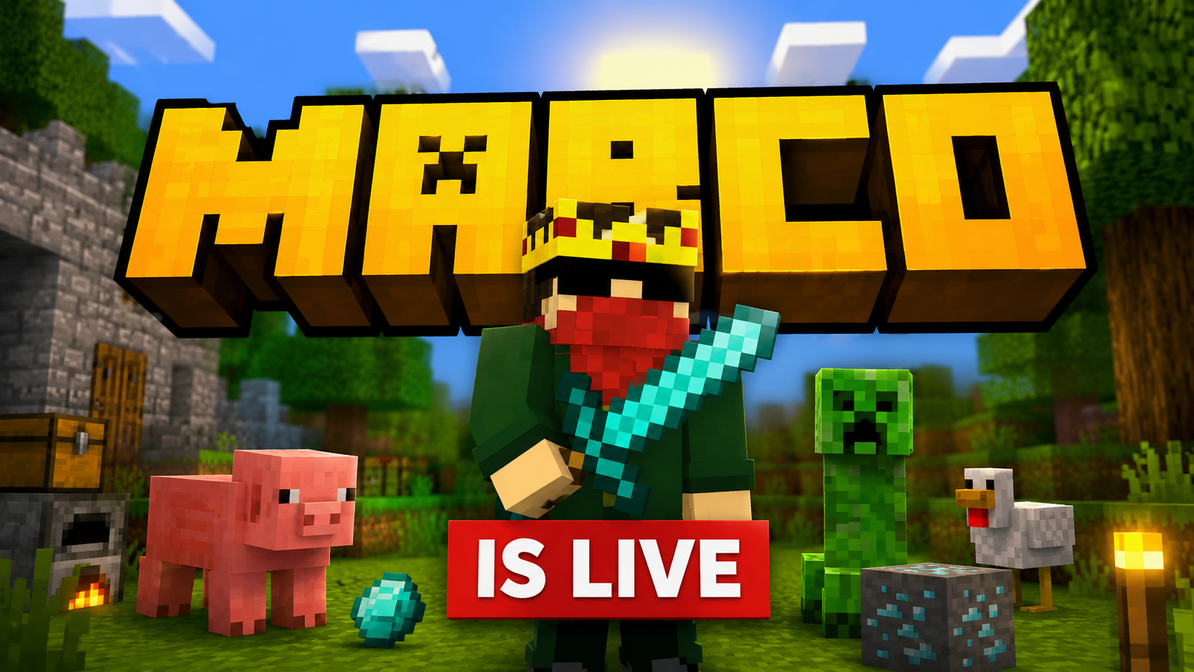Minecraft / Roblox Thumbnail